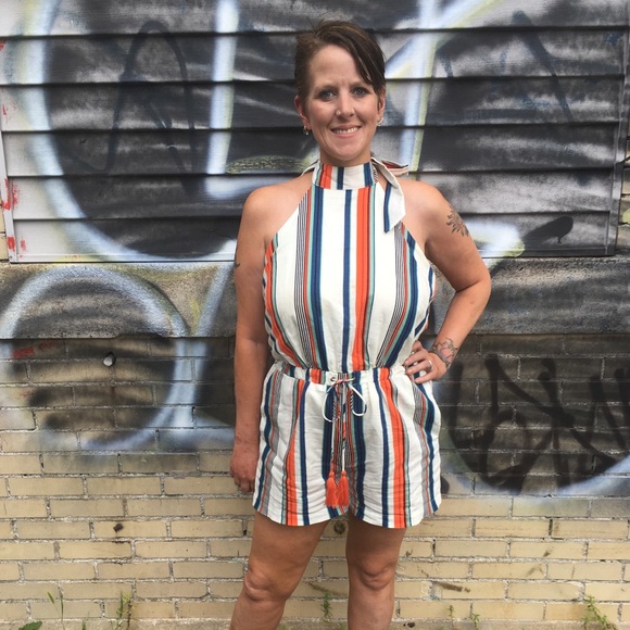 NWT! Striped Romper - Picture 6 of 7